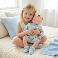 Babeside Liors 16 Zoll Vollplatin-Silikon Reborn Babypuppe Schlafendes Kleines Mädchen Realistisches Mini-Softspielzeug