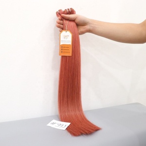 Prix de gros depuis l'usine Personnaliser les couleurs Raides Trame Extensions de cheveux Pas de cheveux synthétiques Expédition dans le monde entier Meilleure qualité - Product Image 5