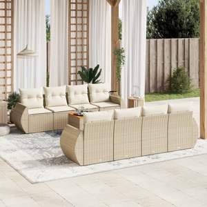 Conjunto de Sofás de Jardín Color Beige - Product Image 1