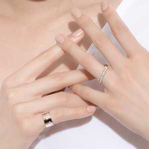 แหวนทองคำแท้ 14K 18K ลายราศพิจิก ประดับเพชรทรงกลมเพาะเลี้ยง หน้ากว้าง 9 มม. สำหรับผู้ชายและผู้หญิง สวมใส่ได้ทุกวัน ขายส่ง - Product Image 2