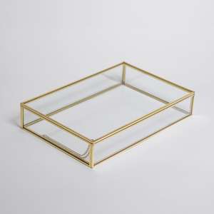 Unique Design Jewellery <b>Box</b> <b>Glass</b> and Brass With Silver Plating Customized Product for Wedding Decoration Handmade Bulk - Product Image 1