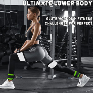 สายรัดข้อเท้าสำหรับออกกำลังกาย รองรับการออกกำลังกายแบบเคเบิลคิกแบ็ค วัสดุแข็งแรง ดีไซน์สวมใส่สบายและทนทาน - Product Image 6