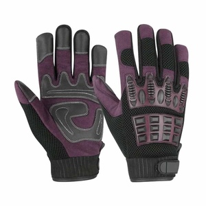 Gants de mécanicien en cuir synthétique avec paume en cuir PU numérique, dos en maille avec laminage, manchette en néoprène, logo personnalisé - Product Image 3