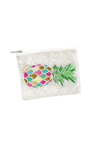 Petite pochette brodée et perlée pour pièces de monnaie et bijoux, broderie par MD HANDICRAFTS - Product Image 3