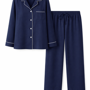 Ensembles de pyjamas en coton biologique personnalisés en gros pour femmes - Fournisseur direct de vêtements de nuit OEM - Product Image 1