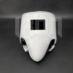 Guantes de Boxeo Blancos Personalizables de Primera Calidad, con Agarre Ergonómico, Cuero Vacuno Genuino, Acolchado Grueso de 4 Capas, con Cordones, Antideslizantes - Product Image 5