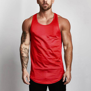Débardeur de sport en coton pour homme, coupe ample, rayé blanc, côtelé, à compression, pour fitness et musculation - Product Image 4