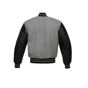 Unisex High Street <b>Winter</b> Fashion Varsity <b>Jacket</b>-Customized Wool <b>Waterproof</b> Stand Patchwork Cartoon Front Logo Solid OEM Service - Product Image 3