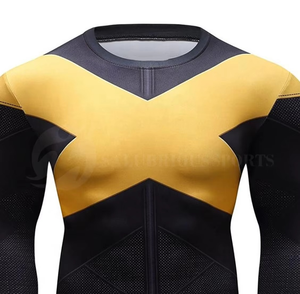 High Quality Eco-Friendly Quick Dry Full Sleeve MMA Rash Guards Men Customizable Options Breathable Polyester/Nylon Customized - Product Image 3
