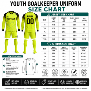 Uniforme de Portero Juvenil Personalizado OEM ODM, Conjunto de Camiseta, Pantalones Cortos y Calcetines de Portero de Fútbol, Secado Rápido, Fabricante de Equipaciones de Equipo - Product Image 5
