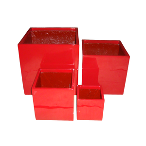 Pots de fleurs en fibre de verre rectangulaires, écologiques, durables, légers, luxueux, faible MOQ, pour l'intérieur/l'extérieur - Product Image 2