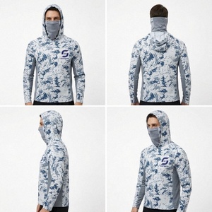 <b>Men's</b> Summer Breathable Anti-Ultraviolet Camouflage Print 100% Polyester Shirt <b>Neck</b> <b>Gaiter</b> UPF 50 Waterproof Sunscreen Fishing - Product Image 2