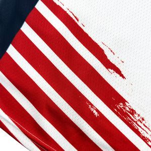 Proveedor Mayorista de Camisetas de Baloncesto Personalizadas con la Bandera de EE. UU., de Secado Rápido, Tela de Calidad, Estilo Retro - Product Image 6