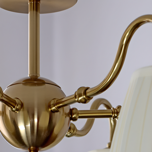 Lustres LED SIMIG de luxe en cuivre de style nordique, éclairage élégant pour <span class=keywords><strong>chambre</strong></span>, salle à manger, villa, <span class=keywords><strong>suspension</strong></span> artistique en <span class=keywords><strong>tissu</strong></span> raffiné - Product Image 5