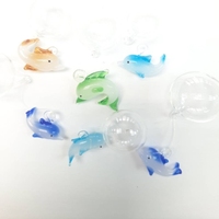 Artisanat en verre de Murano soufflé à la main, motif poisson bulle, collection Chien Keng, prêt pour la célébration - 100% soufflé à la main, coloré, durable et artistique
