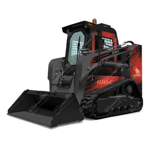 Earth Moving Skid Steer Loader 1000KG Crawler-type EPA Tire4 Mini Compact Skid Steer Loader With Attachment