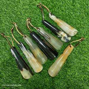 Chausse-pied en corne de vache de qualité supérieure de 7 pouces avec sangle en cuir – Fournisseur à prix avantageux - Product Image 1