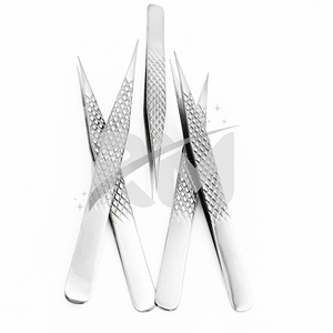 Pince à épiler professionnelle RMI haute précision pour extensions de cils, forme ondulée, personnalisable avec pointe fine - Product Image 6
