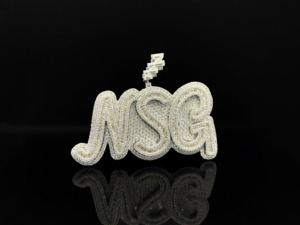 Pendentif Logo Personnalisé The Ice Legacy pour Homme, Plaqué Or, en Alliage, avec Diamants, Style Hip-Hop Streetwear, Idéal pour les Fêtes - Product Image 2