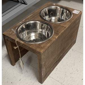 Gamelle pour chien en bois écologique, OEM disponible, produit promotionnel pour animaux de compagnie - Product Image 4