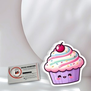 High Quality Cute <b>Cupcake</b> With Cherry & Rainbow <b>Sprinkles</b> Pink Purple Design Eyelash Extension Tools Acrylic Magnetic Lash Tiles - Product Image 6