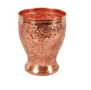 Ensemble de verres en cuivre de luxe au design martelé, écologique, pour la maison et l'extérieur, porte-boissons de qualité supérieure - Product Image 1