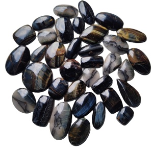 Pierre précieuse naturelle de quartz œil de tigre, qualité supérieure, pour accessoires de bijouterie, excellente pierre de guérison, taille coussin, tailles mixtes 10-60mm, effet de couleur changeant - Product Image 4
