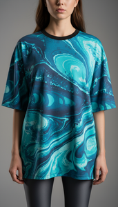 Camiseta Casual Oversize para Hombre, Sublimada, Estilo Urbano, Holgada, Ropa de Calle - Product Image 6