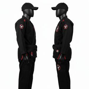 Kimono de Jiu-jitsu Personalizado al por Mayor/ Trajes de Bjj Gi, Trajes de Jiu-jitsu Brasileño, Uniforme Negro, Kimono Negro, Bjj Gi para Niños - Product Image 5