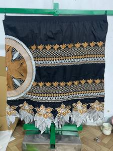 Women's Vintage Bohemian A-Line <b>Pleated</b> Anti-Wrinkle Soft 100% Polyester <b>Mini</b> <b>Skirt</b> Discharge Printed Knitted Lower Hem Summer - Product Image 5