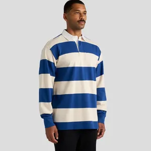 Chemise à manches courtes pour homme, tissée, style preppy décontracté, bleu, coupe classique, boutonnée, 100 % coton, séchage rapide, marque privée - Product Image 3