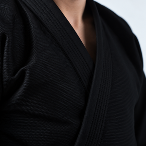 Kimono de Jiu Jitsu Brasileño Negro Hecho en Pakistán, Uniforme BJJ con Logotipo Bordado Personalizado, Ropa de Artes Marciales al por Mayor, Fabricación OEM - Product Image 2