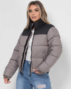OEM <b>Women</b>’s Premium Puffer Jacket Custom Casual Outdoor Wear For <b>Women's</b> Windproof Zipper Closure Side Pockets <b>Women's</b> <b>Coat</b> - Product Image 2