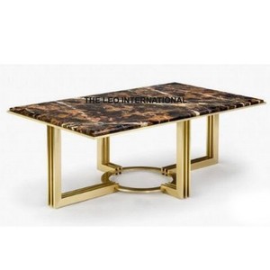 Pairs of Two European Creative High <b>End</b> Modern <b>Living</b> <b>Room</b> Coffee <b>Table</b> Marble Stainless Steel Coffee <b>Table</b> - Product Image 3