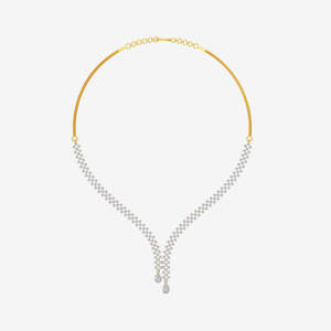 High Quality Moissanite Tennis <b>Necklace</b> V Drop Layered <b>Necklace</b> 925 Silver Gold Plated Bridal Jewelry Luxury <b>Statement</b> <b>Necklace</b> - Product Image 1