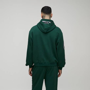 Sweat-shirt à capuche personnalisé pour homme, impression sérigraphique, coton premium, molleton, sweat-shirt décontracté pour homme avec logo personnalisé, fournisseur OEM - Product Image 2
