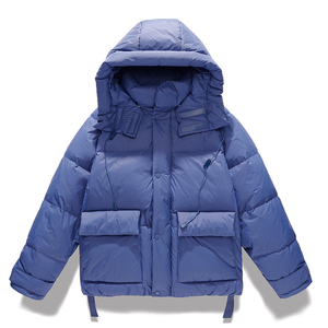 Veste d'hiver matelassée sur mesure pour homme, avec capuche, chaude, pour l'extérieur, manteau d'hiver noir en duvet, vente en gros du fabricant - Product Image 4