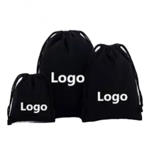 Custom Logo Durable Polyester Drawstring Bags With Rope Handle Custom Print Canvas Bags Recycled Promotion Cotton Drawstring Bag