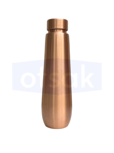 Bouteille d'eau portable en cuivre OTSAK de luxe, écologique, avec couvercles, pour le bien-être à domicile, favorisant une hydratation saine et un mode de vie quotidien équilibré - Product Image 2