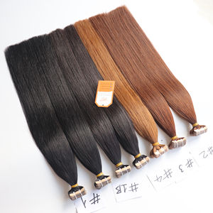Extensions de cheveux brésiliens Remy 100% Prix bon marché Cheveux humains vietnamiens bruts non traités avec ruban adhésif - Product Image 1