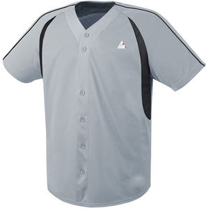 Camiseta de Béisbol Negra Personalizada para Hombre, Uniforme de Equipo con Botones, Algodón Orgánico Transpirable, Diseño Liso Antibacterial, OEM - Product Image 5