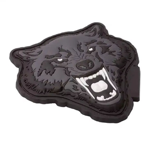 Parches de PVC de fábrica directa con logotipo personalizado, insignia de goma 3D, impermeables, con respaldo de velcro, parches de larga duración - Product Image 2