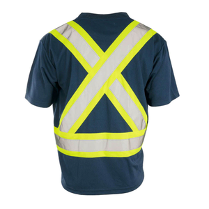 Camisetas de Seguridad de Manga Corta para Hombre, Tejidas, Transpirables, de Alta Visibilidad, Reflectantes, para Trabajo de Construcción - Product Image 6