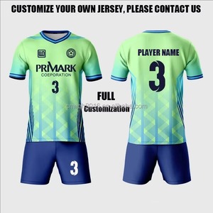 custom <b>soccer</b> football uniform jersey & short set sublimated breathable fabric - Product Image 3