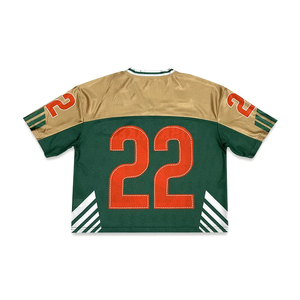 เสื้อยืดโอเวอร์ไซส์ทรงบ็อกซี่ผ้าตาข่ายระบายอากาศแห้งเร็วพิมพ์ลายวินเทจสไตล์อเมริกันฟุตบอลสำหรับผู้ชาย - Product Image 2