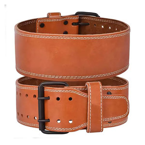 Cinturón de Levantamiento de Pesas Ajustable de Cuero PU Genuino Personalizado al por Mayor, Cinturón de Cuero para Gimnasio - Product Image 4