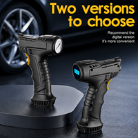 Gonfleur de pneus sans fil portable 150 PSI, compresseur d'air électrique rechargeable, pompe à pneus de voiture avec affichage numérique et arrêt automatique
