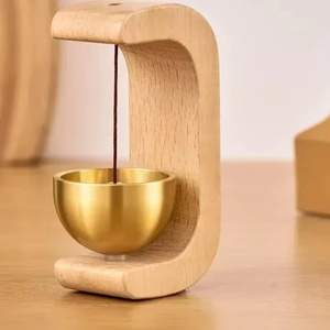 Timbre de Puerta de Madera Premium con Sonido de Campana de Cobre |   Campana de Entrada Moderna para Decoración del Hogar, Cafeterías y Tiendas - Product Image 5