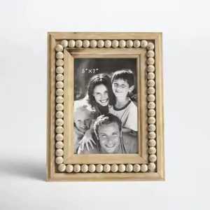 Rustic Solid Wood Grain Photo <b>Frame</b> Tabletop Standing <b>Picture</b> <b>Frame</b> Desktop Photo Holder Bulk Custom Display Wholesale - Product Image 3