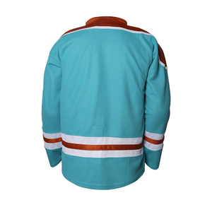 Maillot de hockey sur glace professionnel en gros avec lettres et numéros personnalisés, logo d'équipe, maillot de hockey sur glace durable pour le sport - Product Image 2